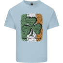 St Patricks Day Shamrock 3 Leaf Clover Kids T-Shirt Childrens Light Blue