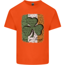 St Patricks Day Shamrock 3 Leaf Clover Kids T-Shirt Childrens Orange