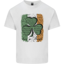 St Patricks Day Shamrock 3 Leaf Clover Kids T-Shirt Childrens White