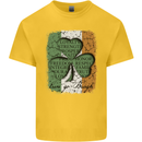 St Patricks Day Shamrock 3 Leaf Clover Kids T-Shirt Childrens Yellow