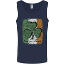 St Patricks Day Shamrock 3 Leaf Clover Mens Vest Tank Top Navy Blue