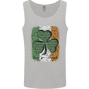 St Patricks Day Shamrock 3 Leaf Clover Mens Vest Tank Top Sports Grey
