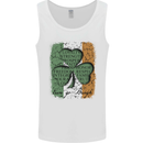 St Patricks Day Shamrock 3 Leaf Clover Mens Vest Tank Top White