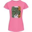 St Patricks Day Shamrock 3 Leaf Clover Womens Petite Cut T-Shirt Azalea