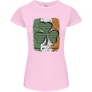 St Patricks Day Shamrock 3 Leaf Clover Womens Petite Cut T-Shirt Light Pink