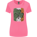 St Patricks Day Shamrock 3 Leaf Clover Womens Wider Cut T-Shirt Azalea