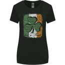 St Patricks Day Shamrock 3 Leaf Clover Womens Wider Cut T-Shirt Black