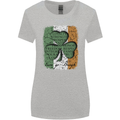 St Patricks Day Shamrock 3 Leaf Clover Womens Wider Cut T-Shirt Sports Grey