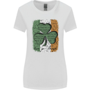 St Patricks Day Shamrock 3 Leaf Clover Womens Wider Cut T-Shirt White