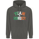 St Patricks Day Team Ginger Funny Irish Childrens Kids Hoodie Storm Grey