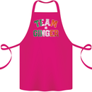 St Patricks Day Team Ginger Funny Irish Cotton Apron 100% Organic Pink