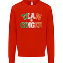 St Patricks Day Team Ginger Funny Irish Kids Sweatshirt Jumper Bright Red