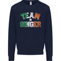 St Patricks Day Team Ginger Funny Irish Kids Sweatshirt Jumper Navy Blue