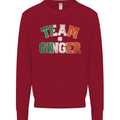 St Patricks Day Team Ginger Funny Irish Kids Sweatshirt Jumper Red