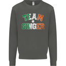 St Patricks Day Team Ginger Funny Irish Kids Sweatshirt Jumper Storm Grey