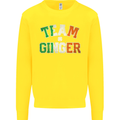 St Patricks Day Team Ginger Funny Irish Kids Sweatshirt Jumper Yellow