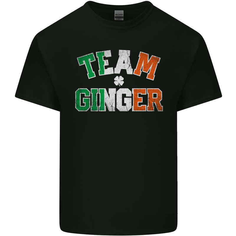 St Patricks Day Team Ginger Funny Irish Kids T-Shirt Childrens Black