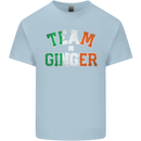 St Patricks Day Team Ginger Funny Irish Kids T-Shirt Childrens Light Blue