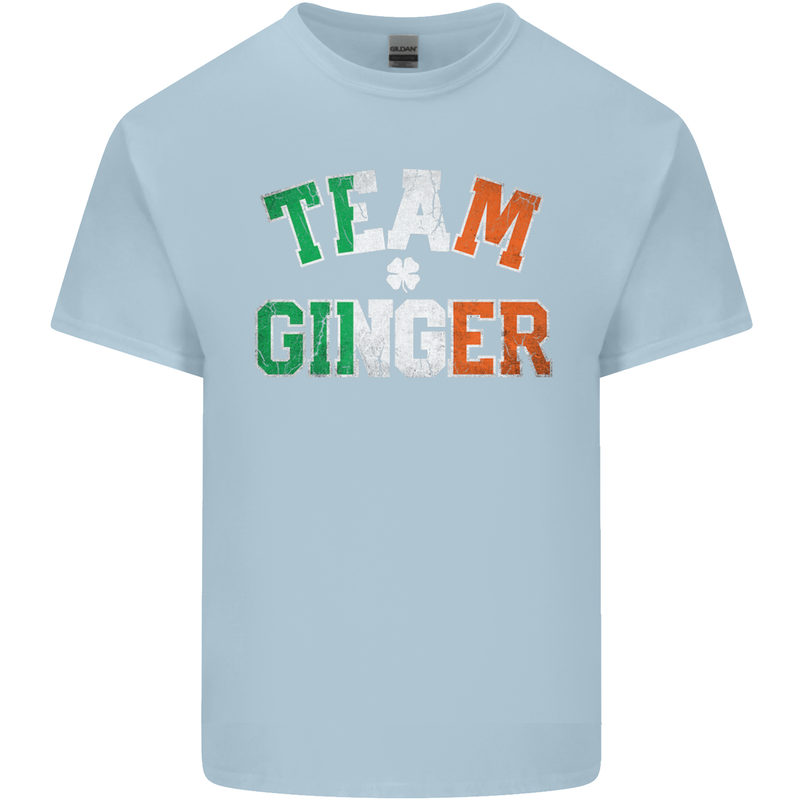St Patricks Day Team Ginger Funny Irish Kids T-Shirt Childrens Light Blue