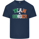 St Patricks Day Team Ginger Funny Irish Kids T-Shirt Childrens Navy Blue