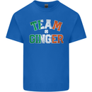 St Patricks Day Team Ginger Funny Irish Kids T-Shirt Childrens Royal Blue