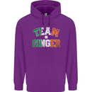 St Patricks Day Team Ginger Funny Irish Mens 80% Cotton Hoodie Purple