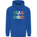 St Patricks Day Team Ginger Funny Irish Mens 80% Cotton Hoodie Royal Blue