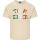 St Patricks Day Team Ginger Funny Irish Mens Cotton T-Shirt Tee Top Natural