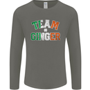 St Patricks Day Team Ginger Funny Irish Mens Long Sleeve T-Shirt Charcoal