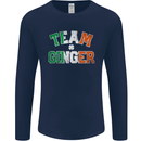 St Patricks Day Team Ginger Funny Irish Mens Long Sleeve T-Shirt Navy Blue
