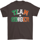 St Patricks Day Team Ginger Funny Irish Mens T-Shirt Cotton Gildan Dark Chocolate