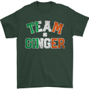 St Patricks Day Team Ginger Funny Irish Mens T-Shirt Cotton Gildan Forest Green