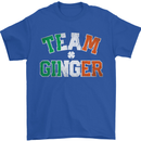 St Patricks Day Team Ginger Funny Irish Mens T-Shirt Cotton Gildan Royal Blue