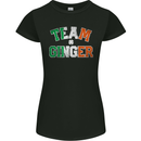 St Patricks Day Team Ginger Funny Irish Womens Petite Cut T-Shirt Black