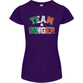 St Patricks Day Team Ginger Funny Irish Womens Petite Cut T-Shirt Purple