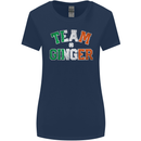 St Patricks Day Team Ginger Funny Irish Womens Wider Cut T-Shirt Navy Blue