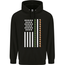 St Patricks Day USA Flag America Beer Alcohol Childrens Kids Hoodie Black