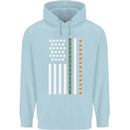 St Patricks Day USA Flag America Beer Alcohol Childrens Kids Hoodie Light Blue