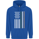 St Patricks Day USA Flag America Beer Alcohol Childrens Kids Hoodie Royal Blue