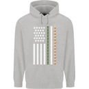 St Patricks Day USA Flag America Beer Alcohol Childrens Kids Hoodie Sports Grey
