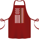 St Patricks Day USA Flag America Beer Alcohol Cotton Apron 100% Organic Maroon