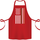 St Patricks Day USA Flag America Beer Alcohol Cotton Apron 100% Organic Red