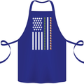 St Patricks Day USA Flag America Beer Alcohol Cotton Apron 100% Organic Royal Blue