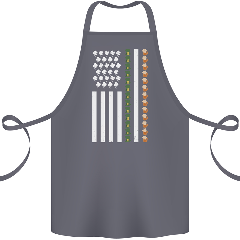 St Patricks Day USA Flag America Beer Alcohol Cotton Apron 100% Organic Steel