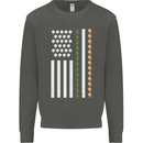 St Patricks Day USA Flag America Beer Alcohol Kids Sweatshirt Jumper Storm Grey