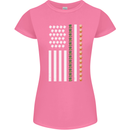 St Patricks Day USA Flag America Beer Alcohol Womens Petite Cut T-Shirt Azalea