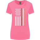 St Patricks Day USA Flag America Beer Alcohol Womens Wider Cut T-Shirt Azalea