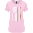 St Patricks Day USA Flag America Beer Alcohol Womens Wider Cut T-Shirt Light Pink