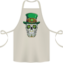 St Patricks Day of the Dead Sugar Skull Cotton Apron 100% Organic Natural