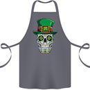 St Patricks Day of the Dead Sugar Skull Cotton Apron 100% Organic Steel